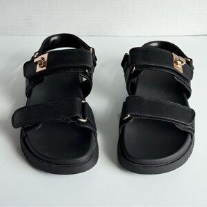A New Day Black Sandals Size 6